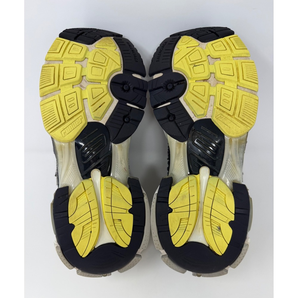 Balenciaga Runner Sneaker Grey/Yellow Size 10 US 43 EU - Picture 6 of 8